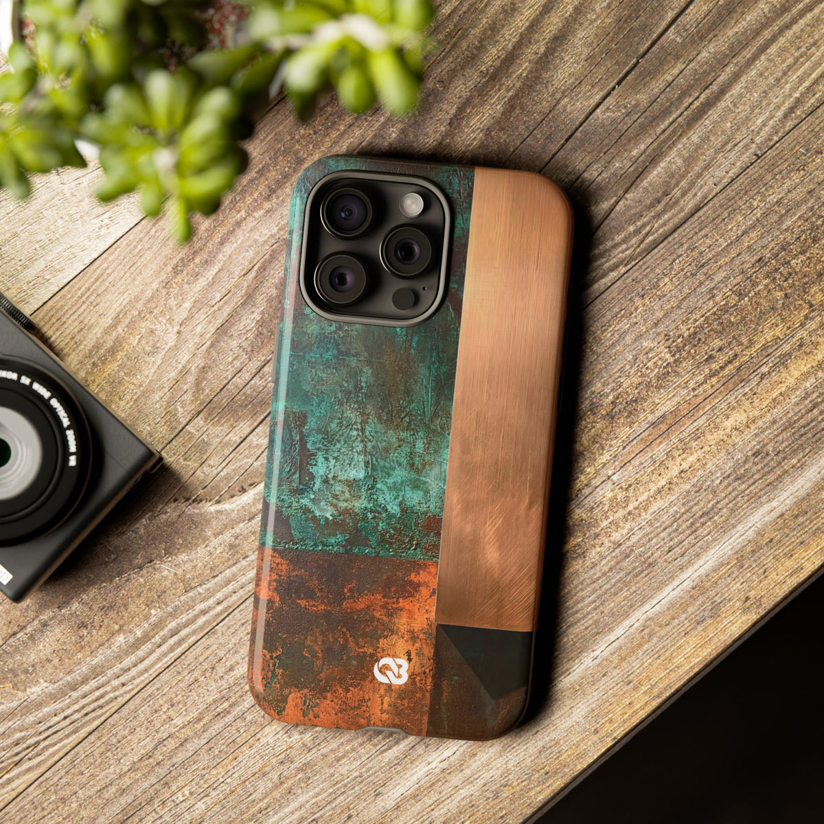 Oxidized Copper Patina · Tough Phone Case for iPhone · Green