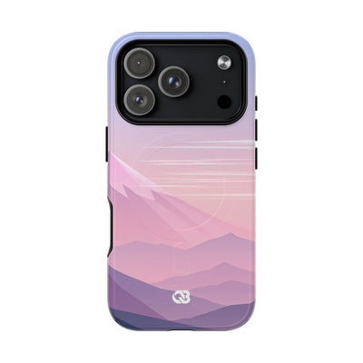 Purple Tough 2.0 Magsafe Phone Case for iPhone - Lavender Alpine Dawn