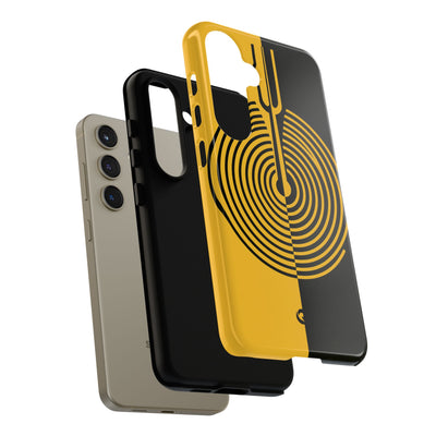 Yellow Tough Phone Case for Samsung - Voltage Sector Pulse