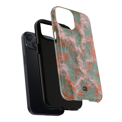 Coral Pixel Matrix · Tough 2.0 Magnetic Phone Case for iPhone · Green