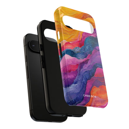 Lebendiger Fluss Google Pixel 9 Case - Tough