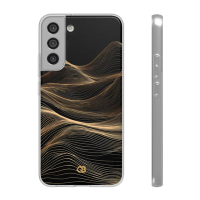 Black Lite Phone Case for Samsung - Copper Topo Ridge