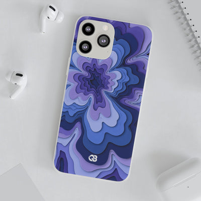 Periwinkle Strata Bloom · Lite Phone Case for iPhone ·  Purple
