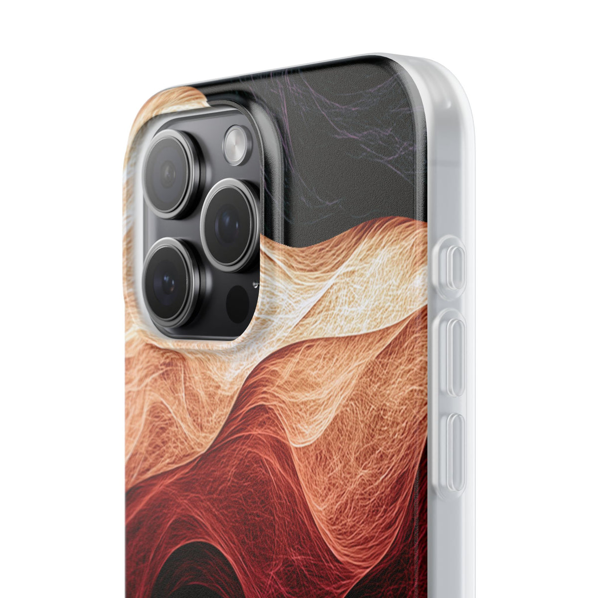 Ember Wave Dispersion · Lite Phone Case for iPhone ·  Red
