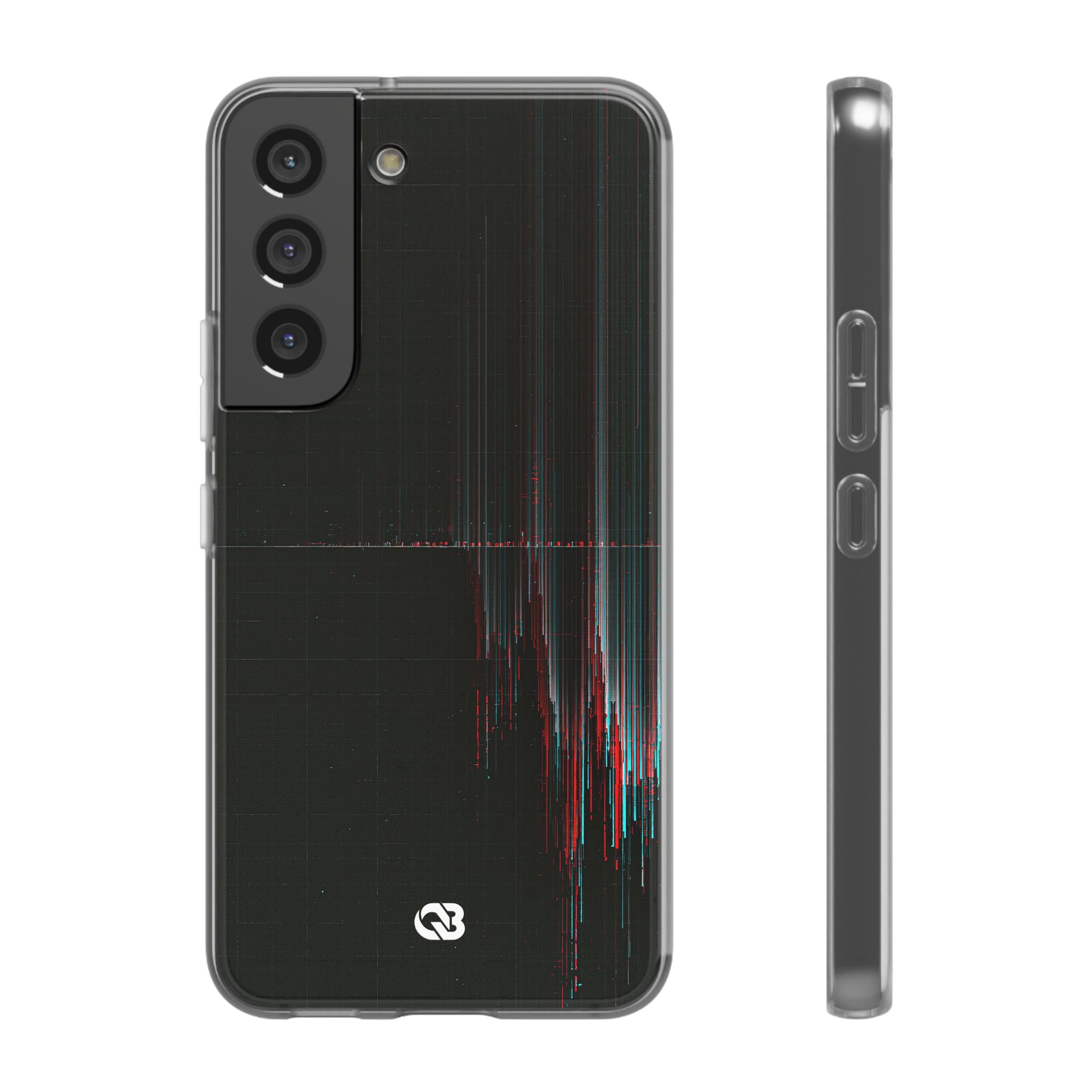 Black Lite Phone Case for Samsung - Corrupted Data Stream