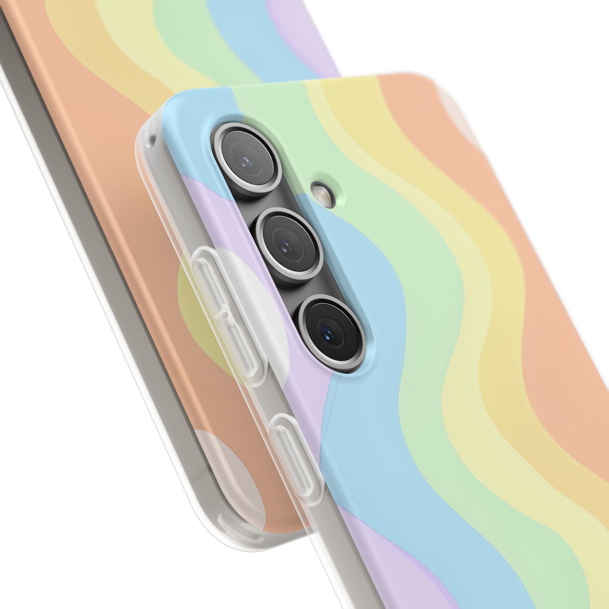 Pastel Ripple Flow · Soft Handyhülle für Samsung