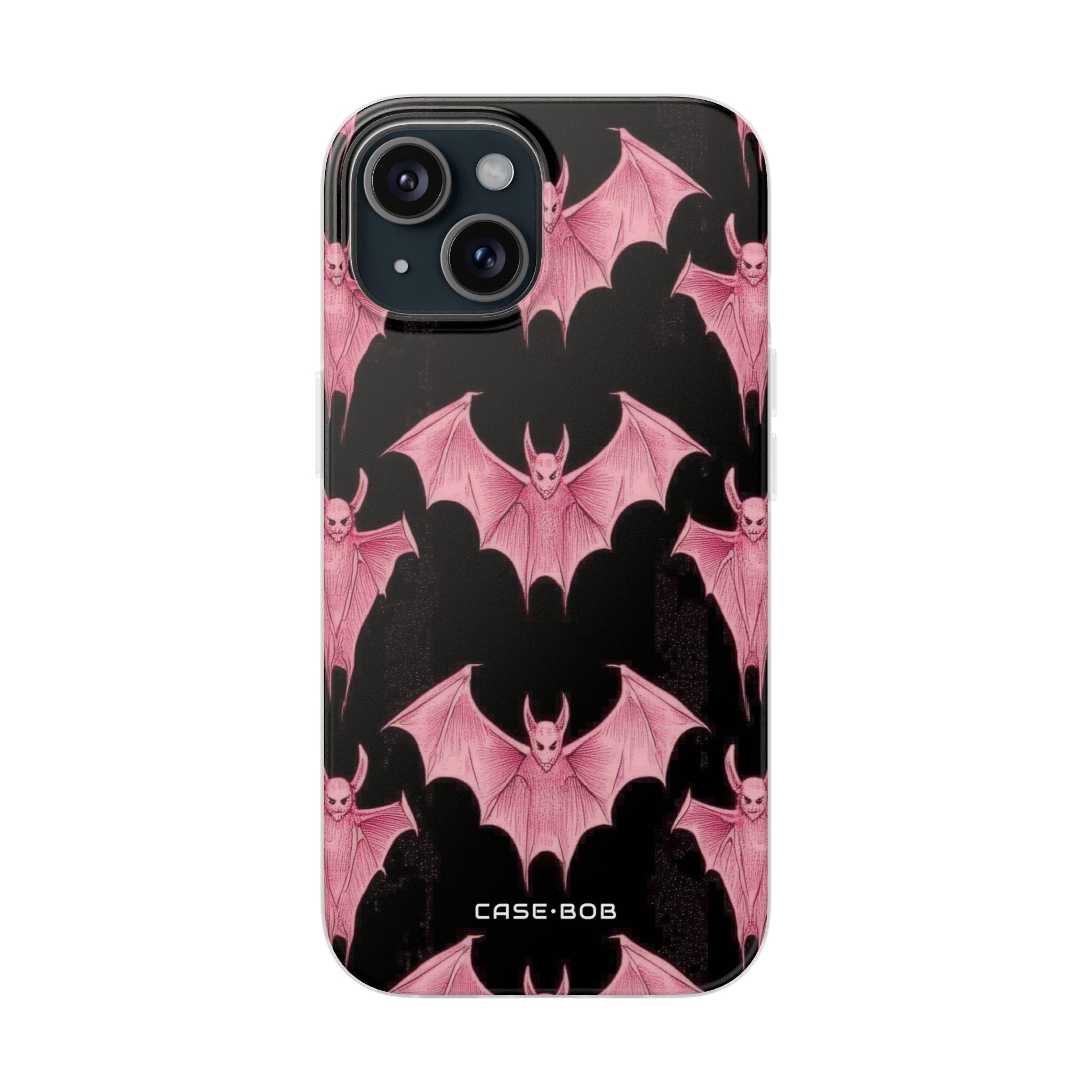 Pink Batwave iPhone 15 Case - Soft