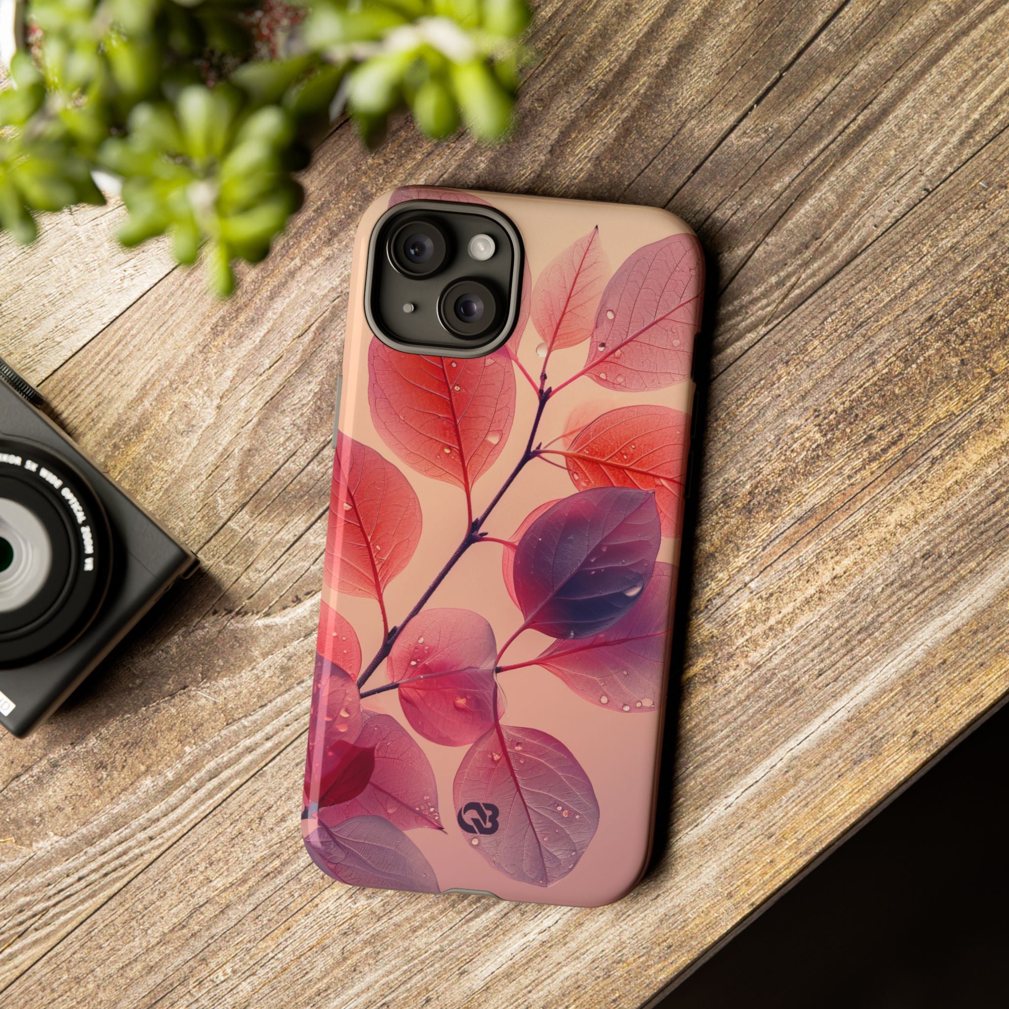 Dewy Magenta Foliage · Tough Phone Case for iPhone