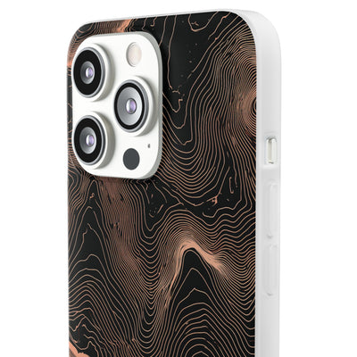 Mesa Elevation Contour · Lite Phone Case for iPhone ·  Black