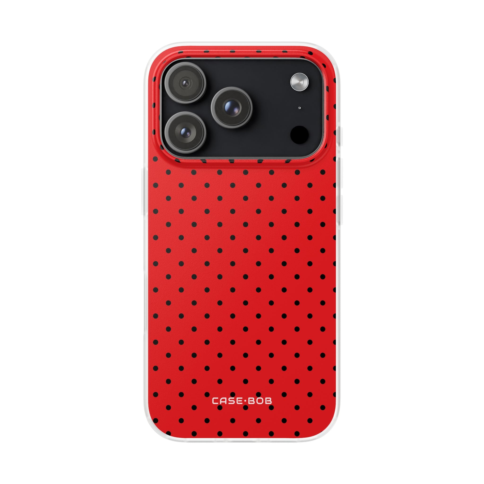 Crimson Dot Matrix iPhone 17 Pro Case - Soft - CASE•BOB