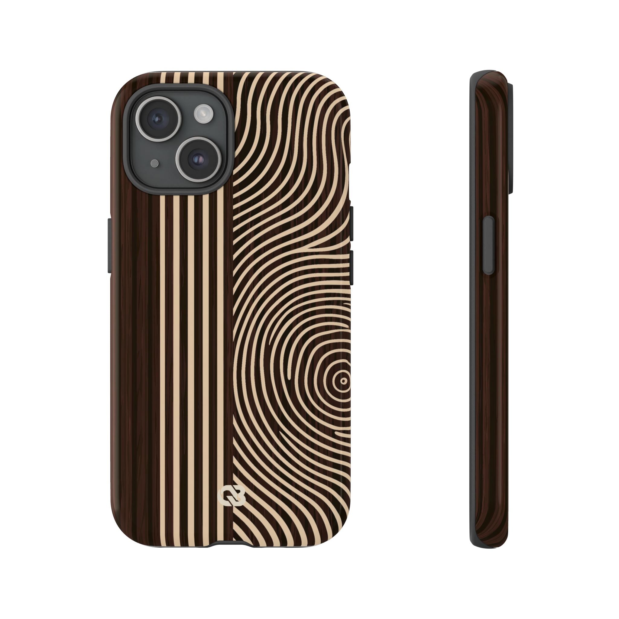 Brown Tough Phone Case for iPhone - Espresso Sand Ridge