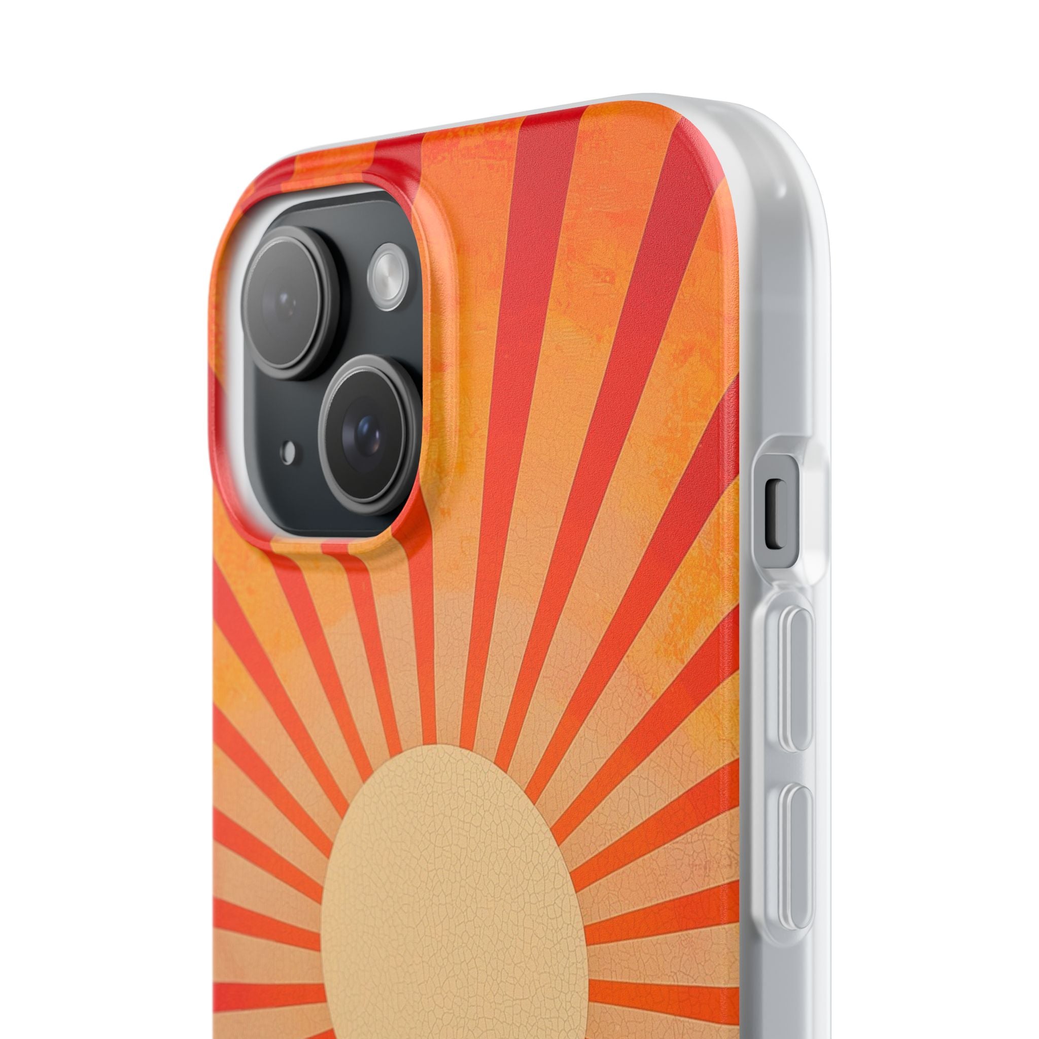 Auringonpaisteen säteily iPhone 15 -pehmeä suojakotelo