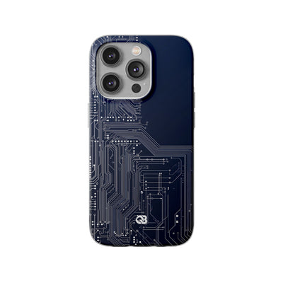 Blue Lite Phone Case for iPhone - Cobalt Data Stream