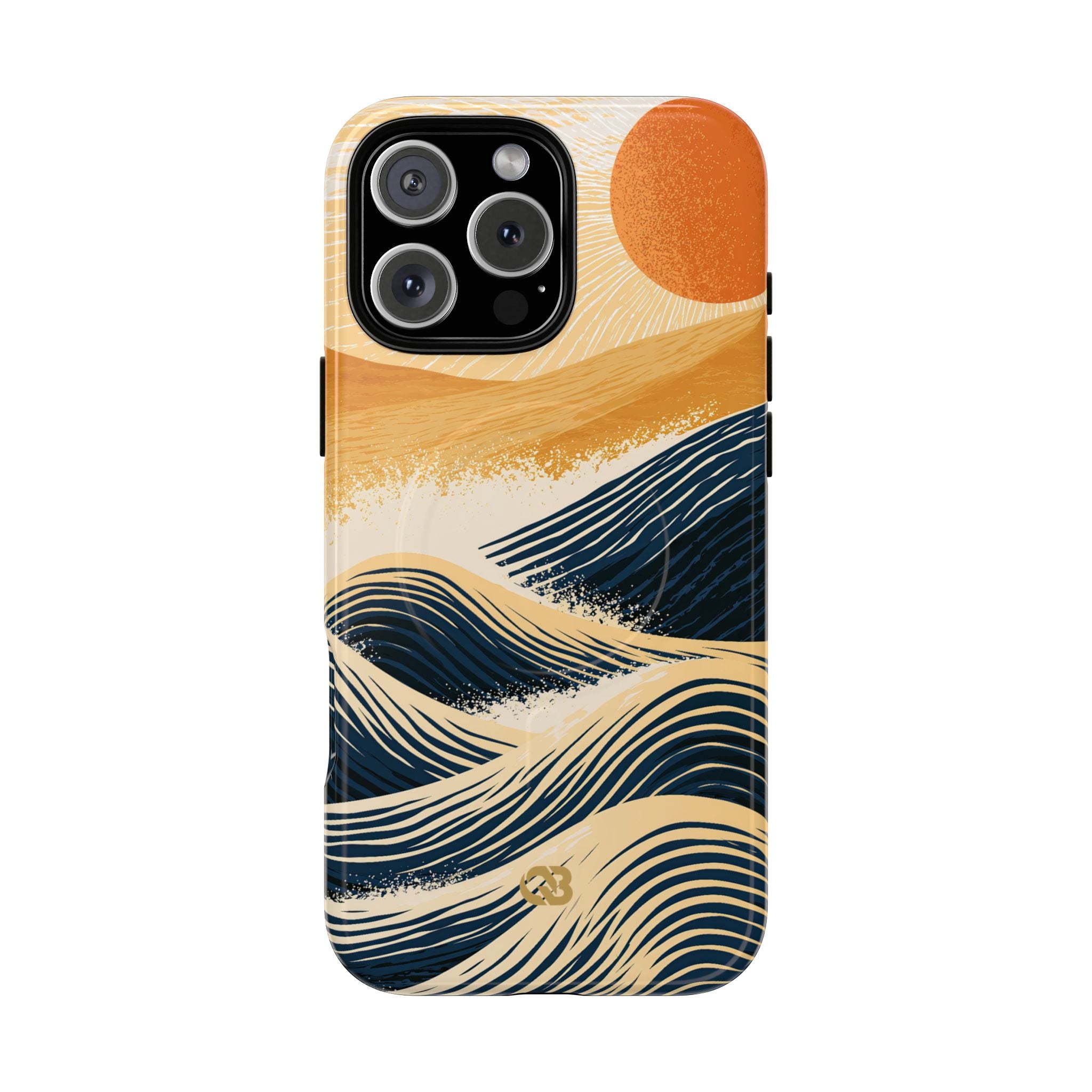 Blue Tough 2.0 Magsafe Phone Case for iPhone - Kyoto Cresting Tide