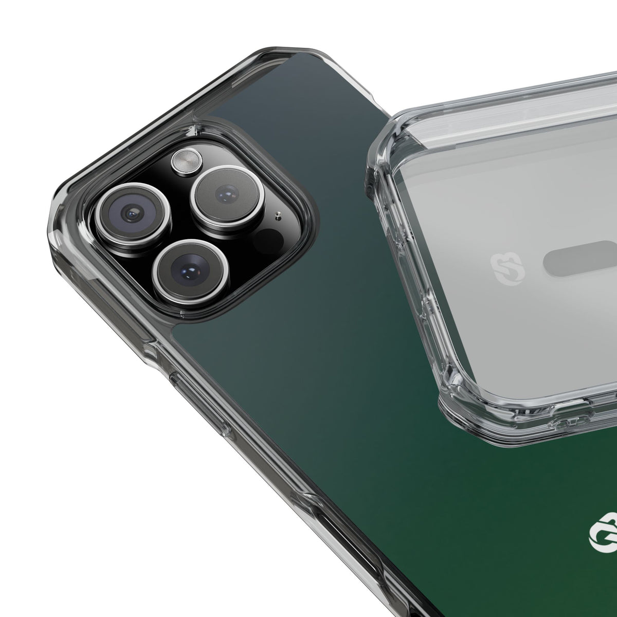 Deep Forest Nocturne · Clear Impact Magnetic Phone Case for iPhone · Green