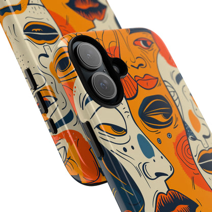 Fiery Faces iPhone 16 Plus Case - Tough