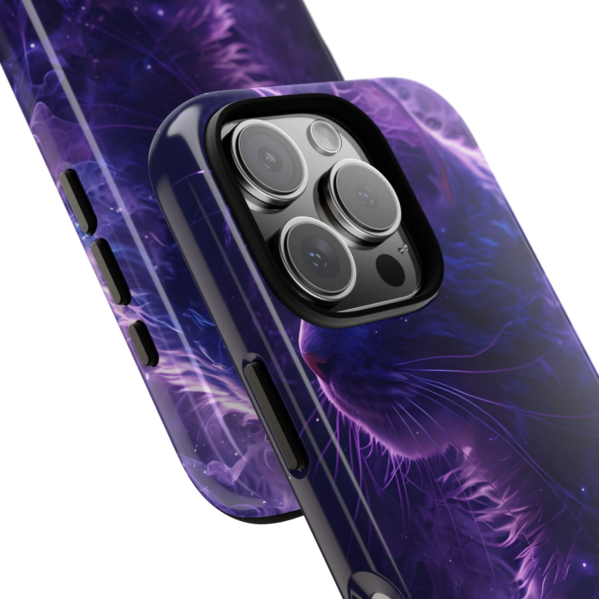 Purple Void Feline · Tough Custodia per iPhone