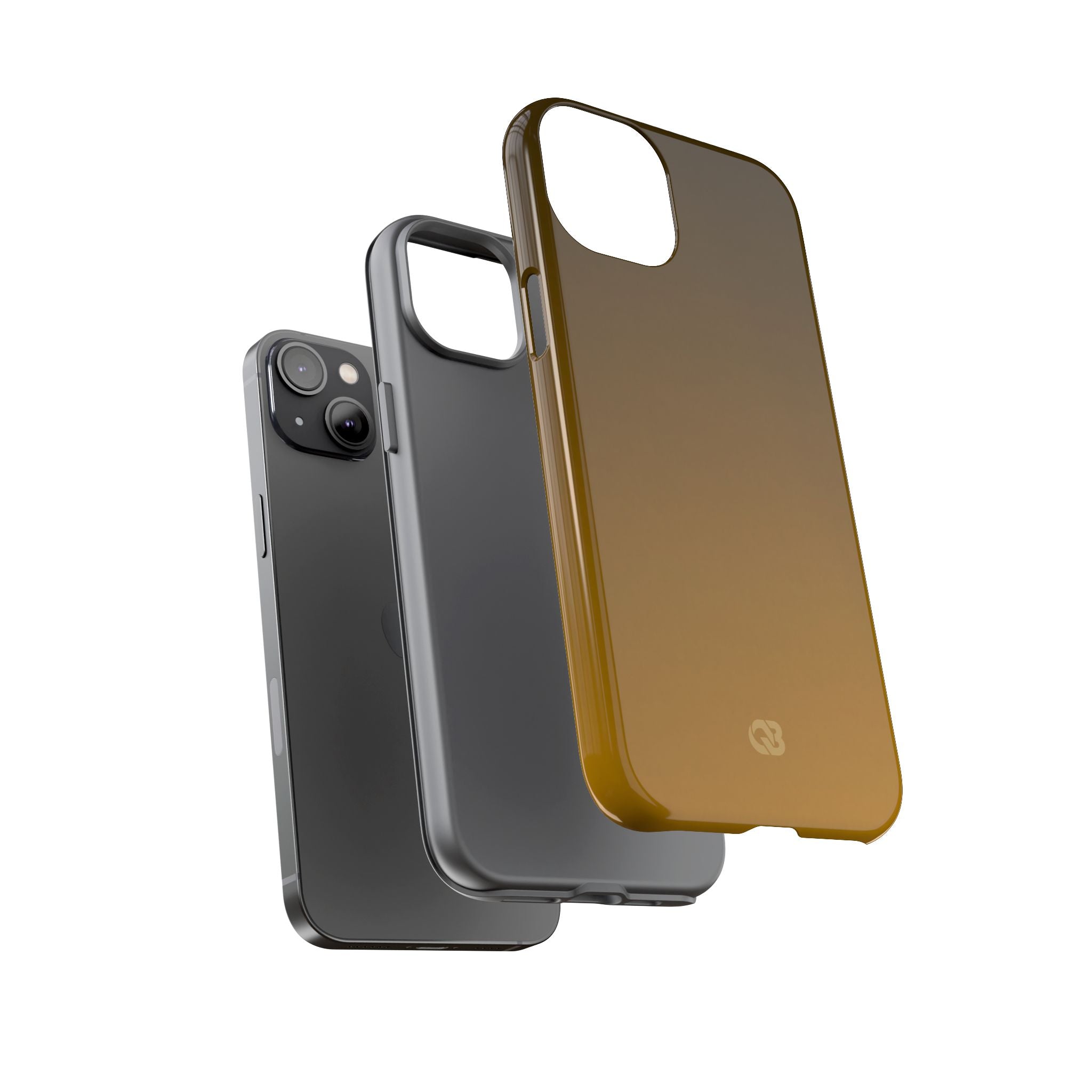 Gold Tough Phone Case for iPhone - Scorched Gold Haze