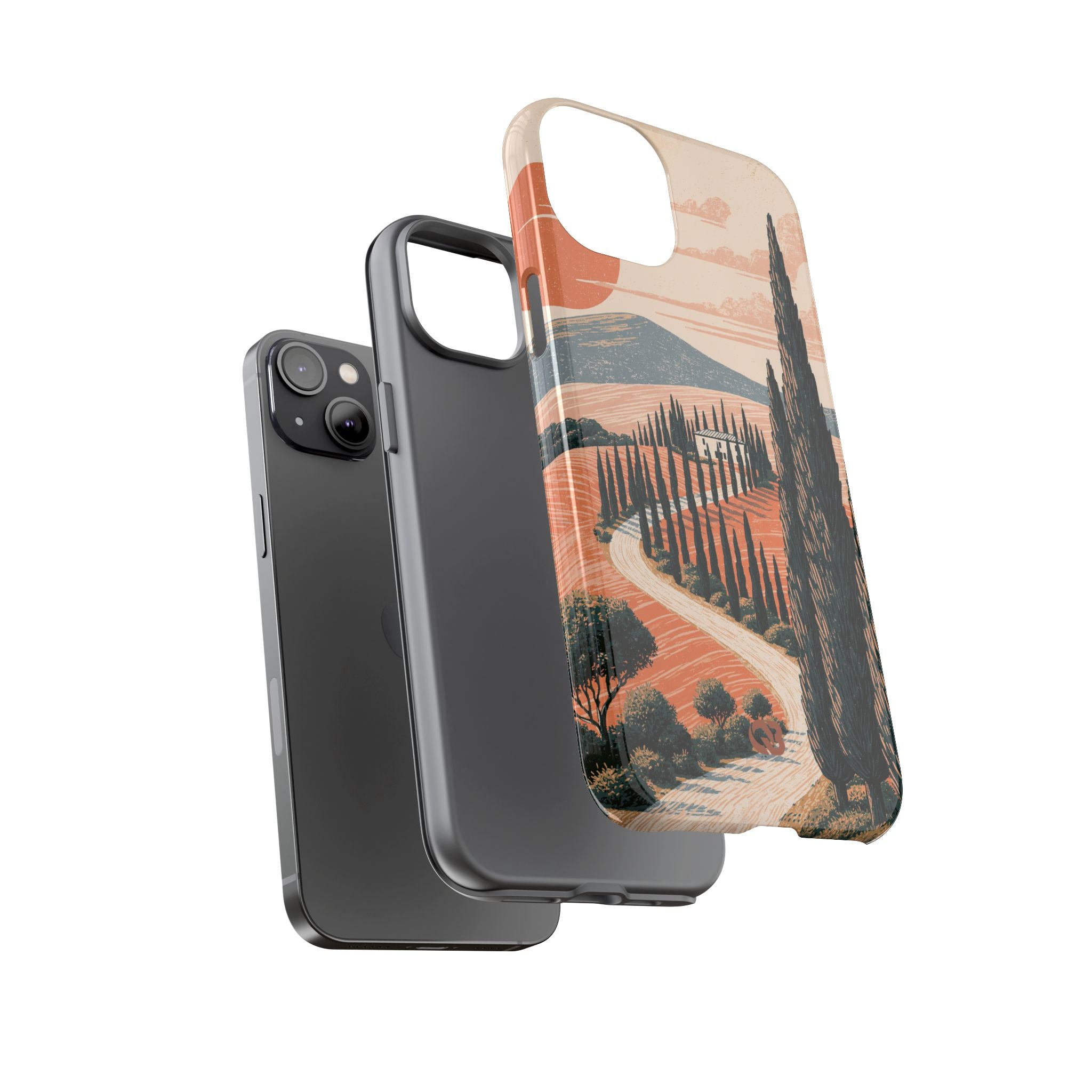 Orange Tough Phone Case for iPhone - Terracotta Ridge Trail