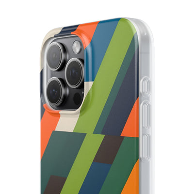 Angled Retro Mosaic · Soft Handyhülle für iPhone