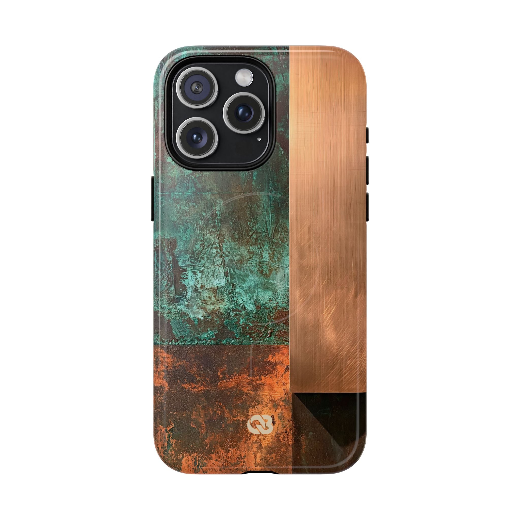 Teal Tough 2.0 Magsafe Phone Case for iPhone - Verdigris Copper Slab