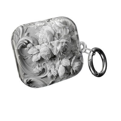 Rococo Marble Rose · Hard Case for AirPods & AirPods Pro · White