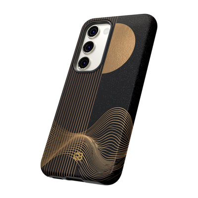 Lunar Topo Horizon · Tough Phone Case for Samsung · Black
