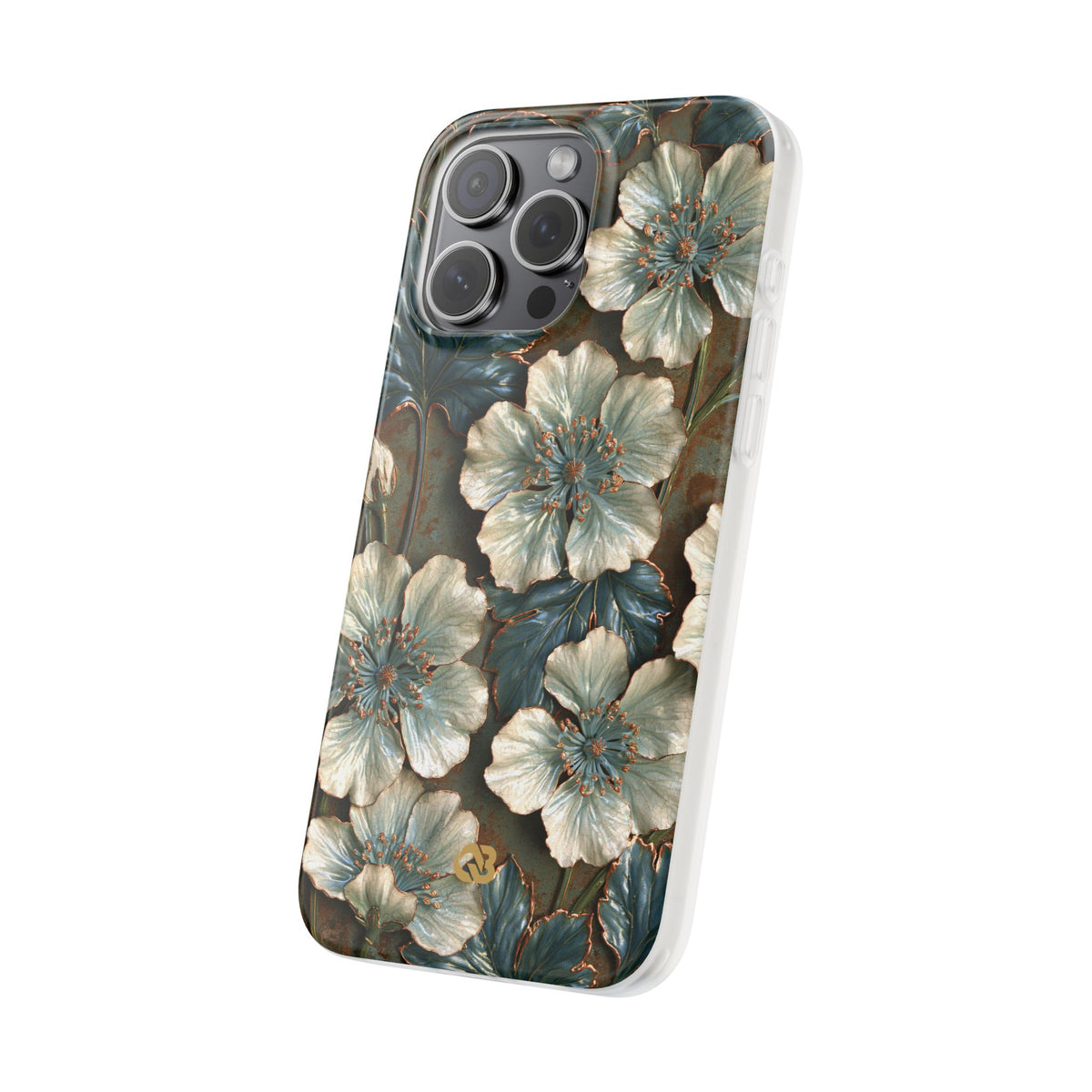 Gilded Blossom Reverie · Lite Phone Case for iPhone ·  Teal
