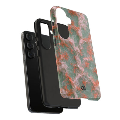 Coral Pixel Matrix · Tough Phone Case for Samsung · Green