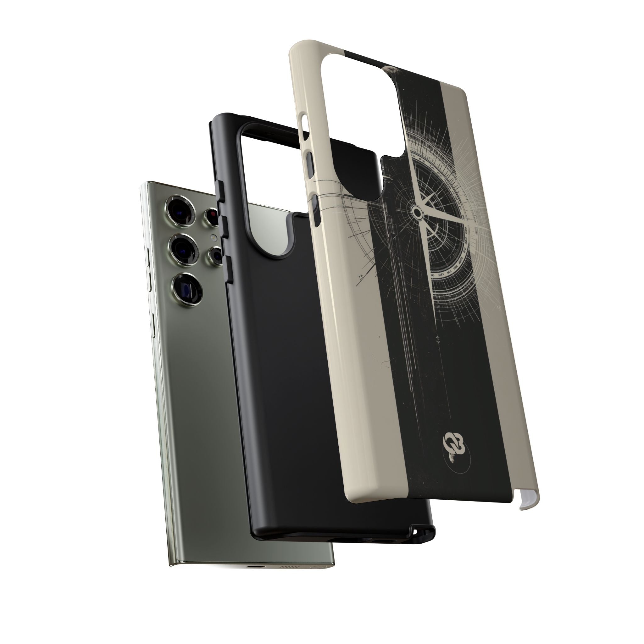 Beige Tough Phone Case for Samsung - Zenith Vector Spire