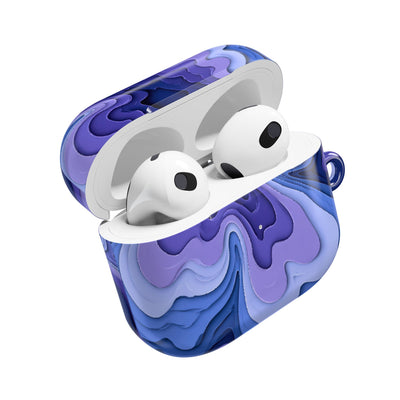Periwinkle Strata Bloom · Hard Case for AirPods & AirPods Pro · Purple