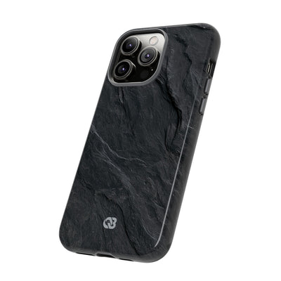 Black Tough Phone Case for iPhone - Midnight Slate Ridge