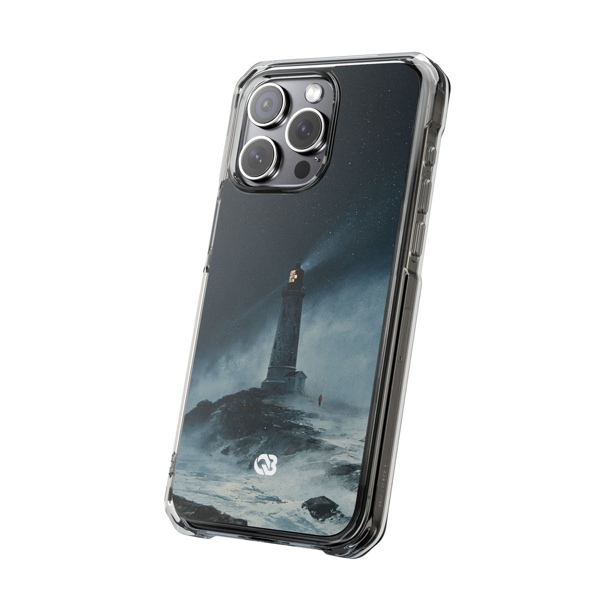 Nordic Coastal Beacon · Clear Impact Magnetic Phone Case for iPhone · Blue