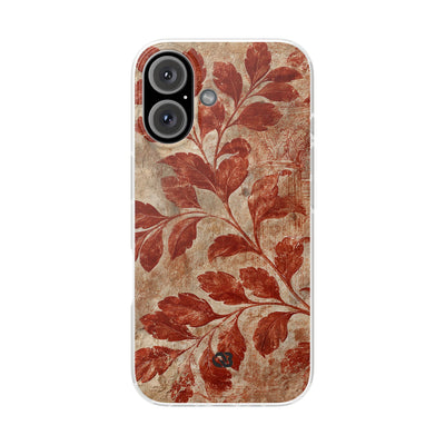 Terracotta Botanical Fresco · Lite Phone Case for iPhone ·  Red