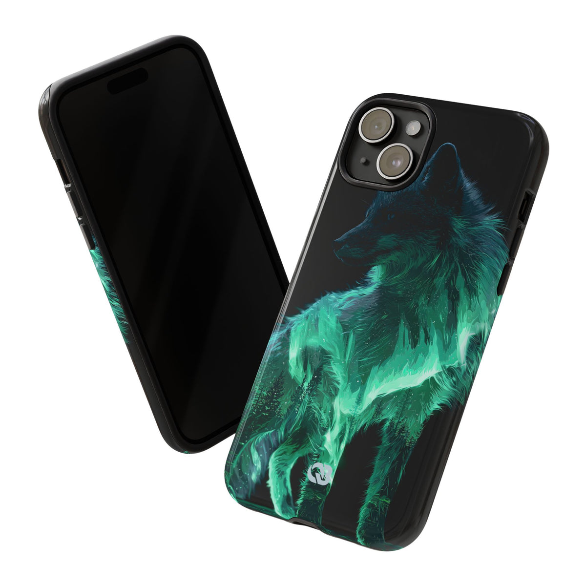 Nordic Aurora Fox · Tough Phone Case for iPhone · Teal