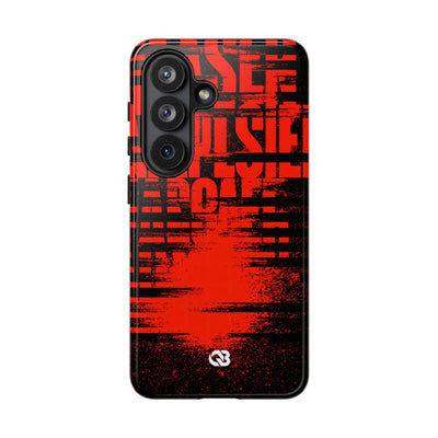 Crimson Redaction · Tough Phone Case for Samsung · Black