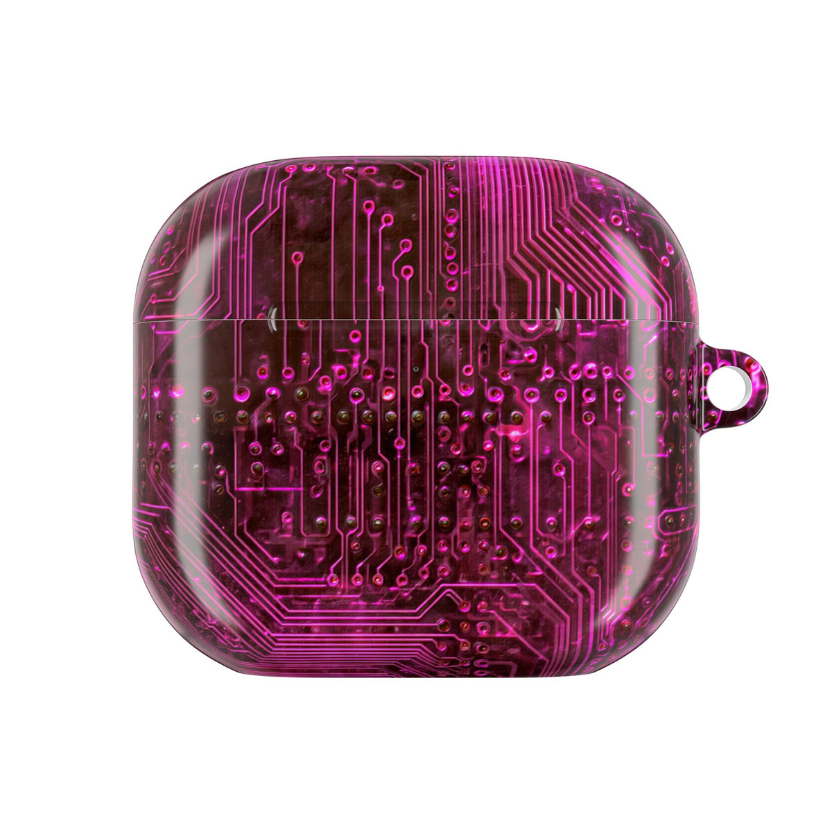 Magenta Circuit Trace · Hard Case for AirPods & AirPods Pro · Pink