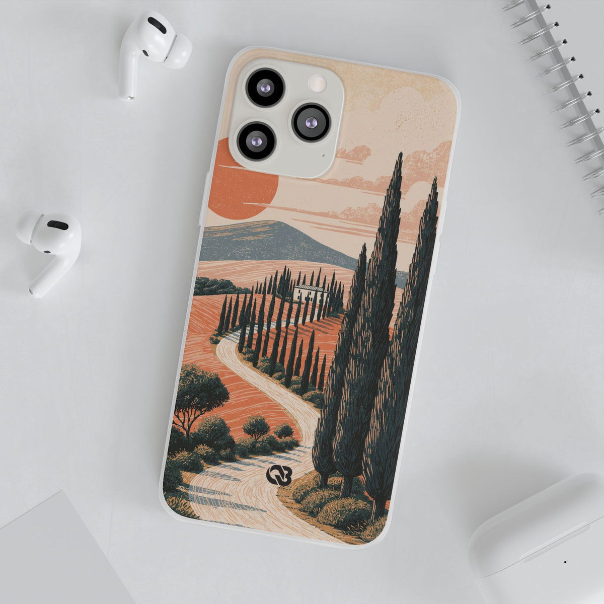 Tuscan Cypress Horizon · Lite Phone Case for iPhone ·  Orange