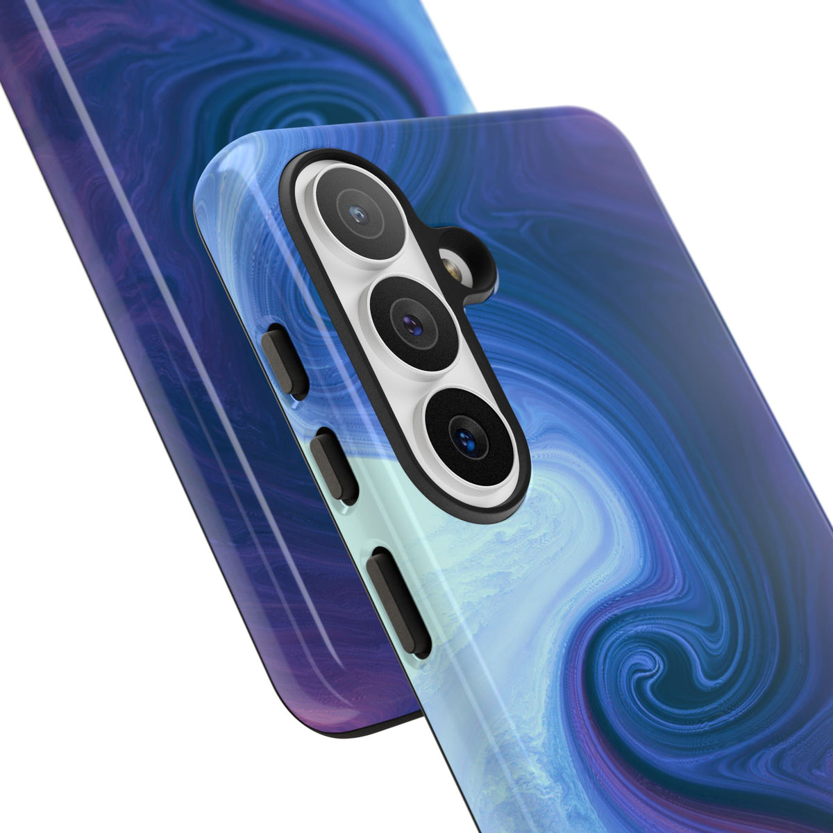 Azure Fluid Swirl · Tough Phone Case for Samsung · Blue
