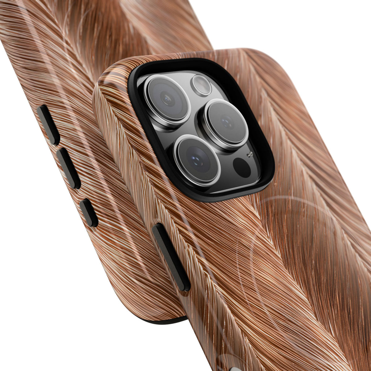 Rose Gold Weave · Tough 2.0 Magnetic Phone Case for iPhone · Brown