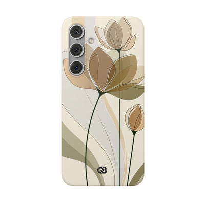 Translucent Petal Contour · Lite Phone Case for Samsung · Beige