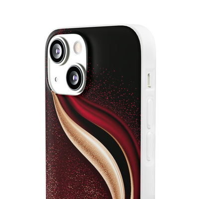 Gilded Crimson Flow · Lite Phone Case for iPhone ·  Red