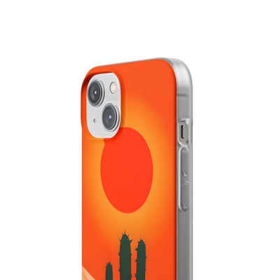 Scorched Saguaro Sunset · Soft Phone Case for iPhone