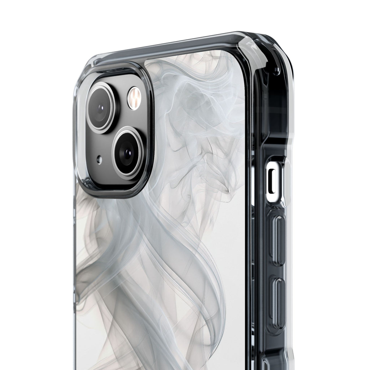 Vapor Noir · Clear Impact Magnetic Phone Case for iPhone ·  White