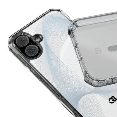 White Impact MagSafe Phone Case for iPhone - Arctic Line Current