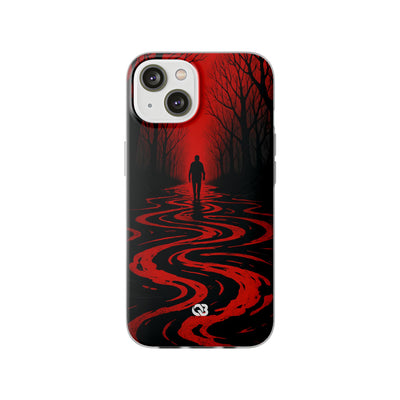 Crimson Shadow Path · Soft Phone Case for iPhone