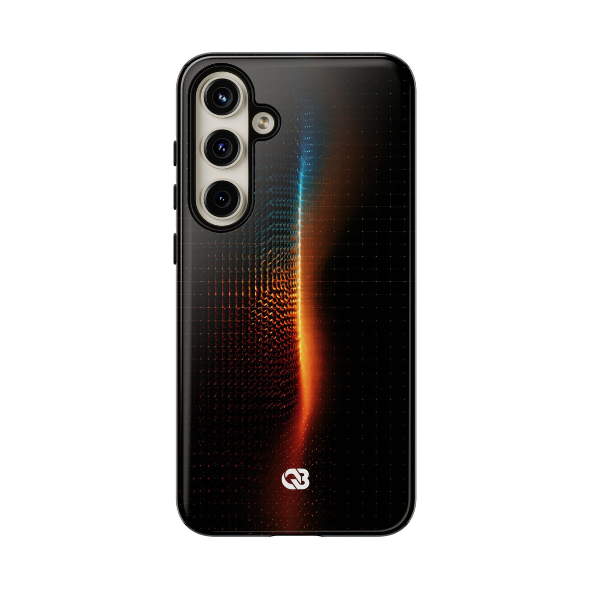 Luminous Refraction Grid · Tough Phone Case for Samsung · Black