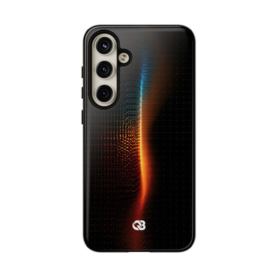 Luminous Refraction Grid · Tough Phone Case for Samsung · Black