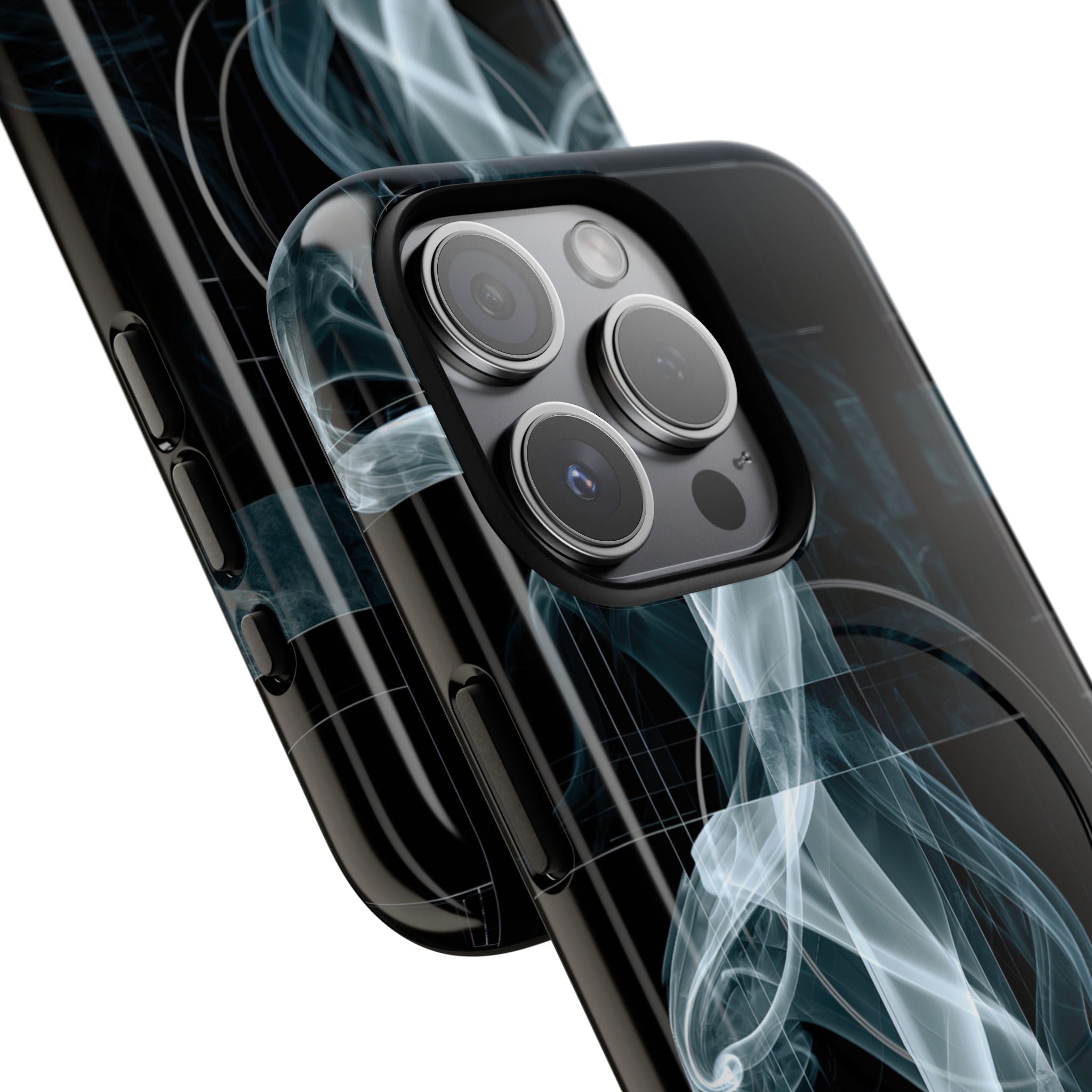 Black Tough 2.0 Magsafe Phone Case for iPhone - Arctic Vapor Grid