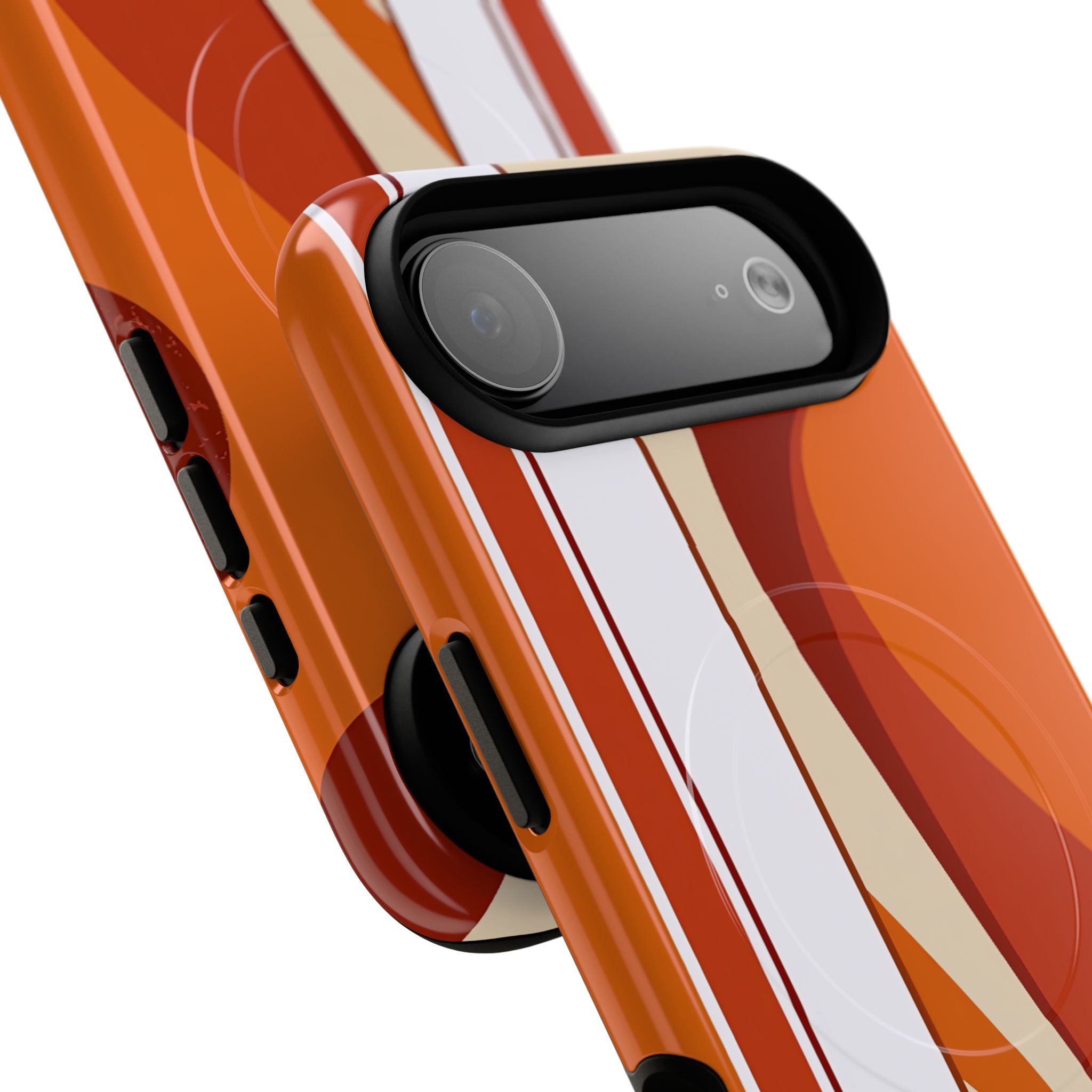 Orange Tough 2.0 Magsafe Phone Case for iPhone - Terracotta Metro Line